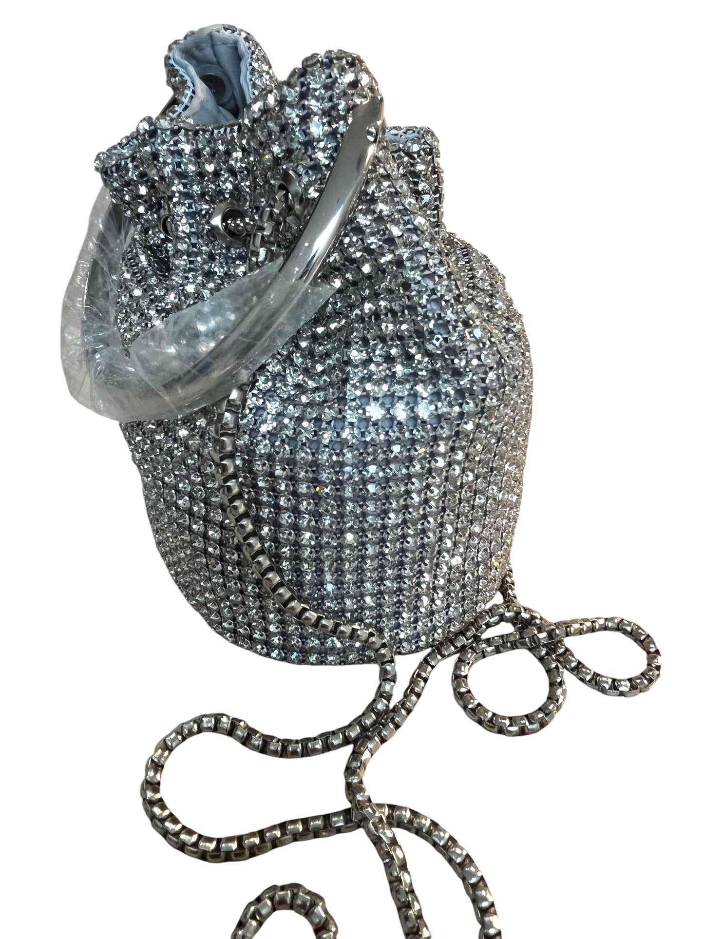 Silver Beaded Purse