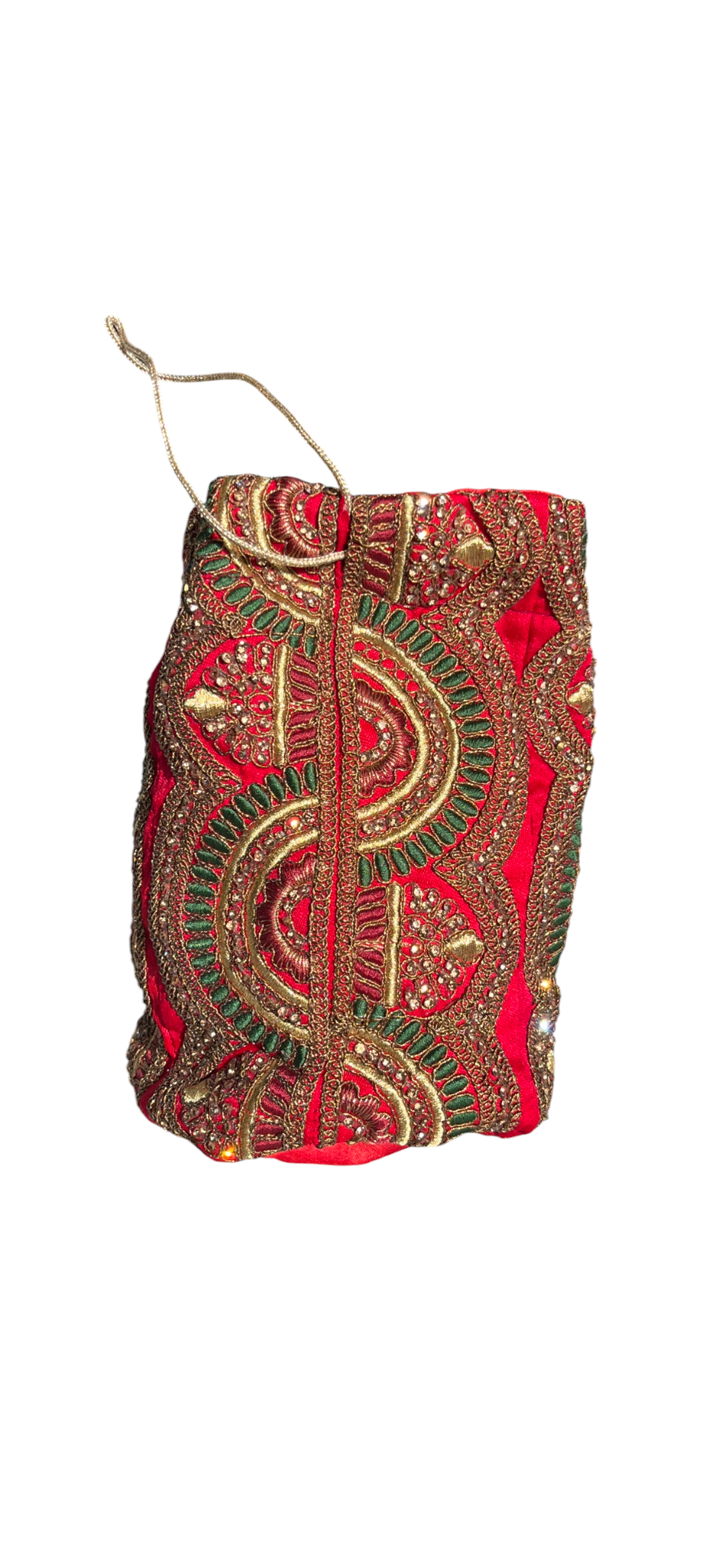 Zardozi Potli Bag with Gold Embroidery - Handcrafted - SHILVIKA