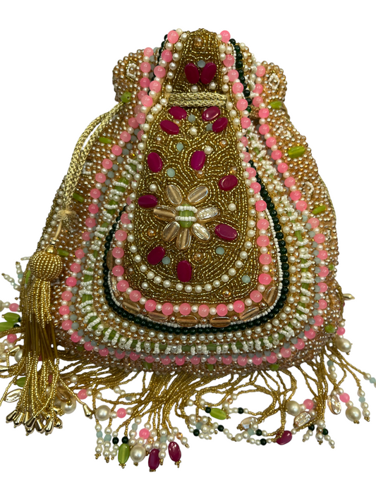 Multi Color Bead Potli - SHILVIKA